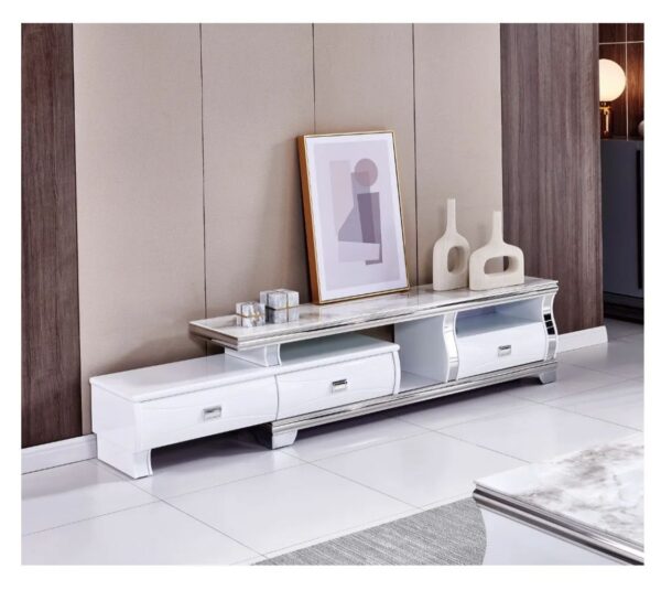 MEUBLE TV SARAH MARBRE BEIGE - Image 2