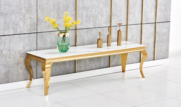 MEUBLE TV BAROQUE GOLD MARBRE