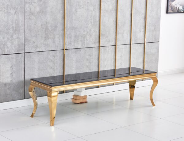 MEUBLE TV BAROQUE GOLD MARBRE - Image 2