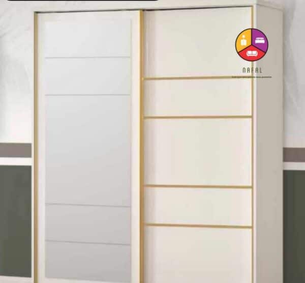 Armoire a portes coulissantes beige