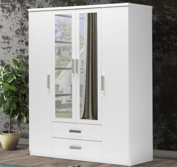 Armoire 4 port blanc