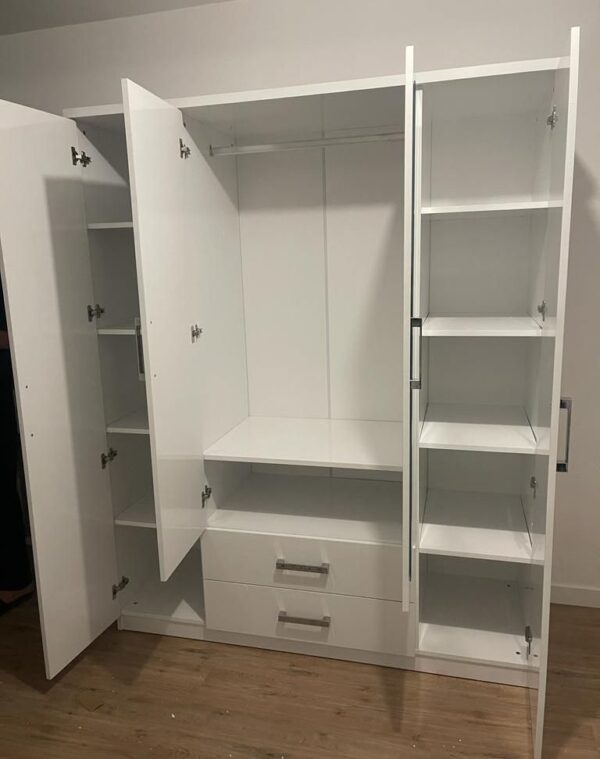 Armoire 4 port blanc - Image 3