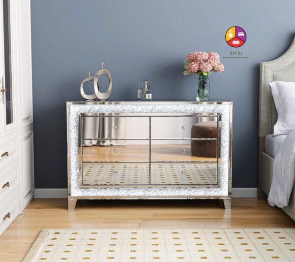 COMMODE MIROIR ET LED