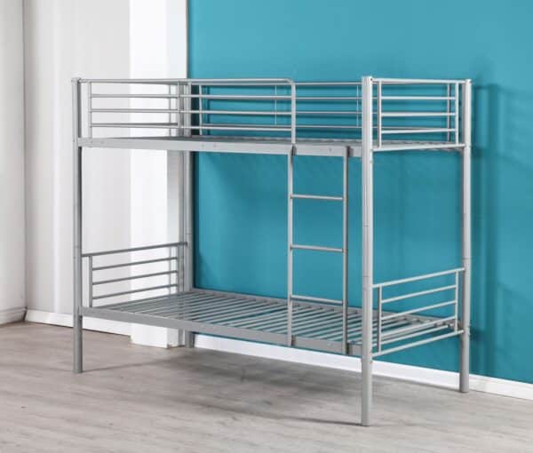 LIT SUPERPOSE SEPARABLE EN METAL LUNA GRIS 1+1