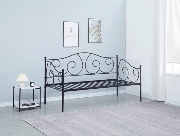 BANQUETTE LIT EN METAL NOIR - Image 3