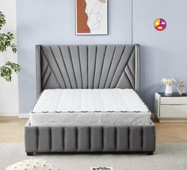 LIT MARIA VELOUR 160X200 Gris