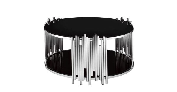 TABLE BASSE STICK INOX NOIR - Image 2