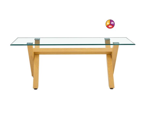 TABLE BASSE IXE BOIS TRANSPARENT - Image 2