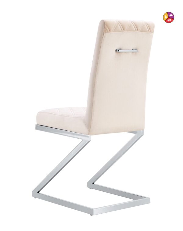 CHAISE COCOMAT MATELASSEE VELOURS BEIGE - Image 2