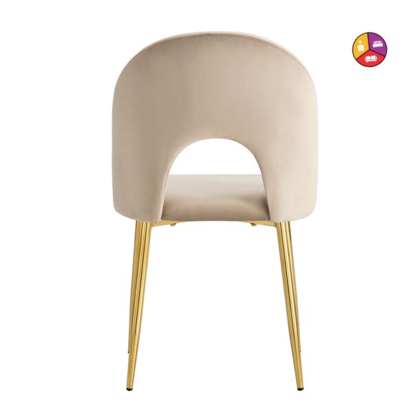 CHAISE TEDDY TAUPE PIED GOLD - Image 2
