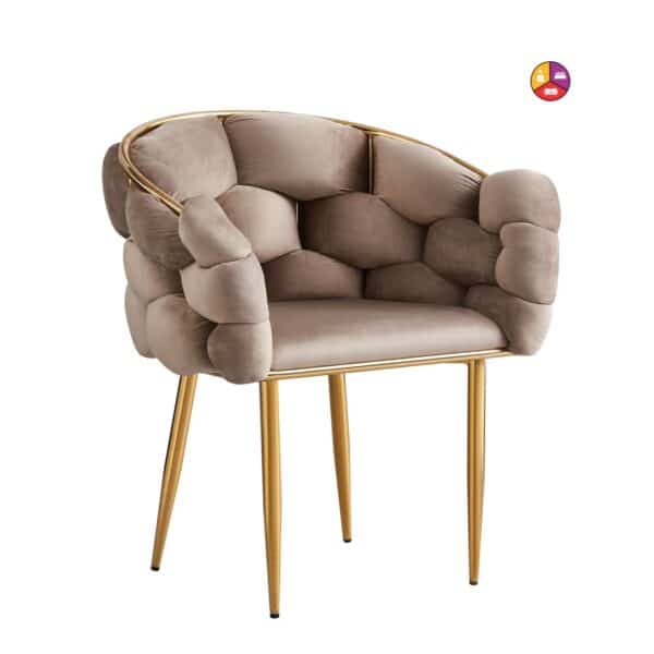 CHAISE BALLON GOLD TAUPE - Image 2